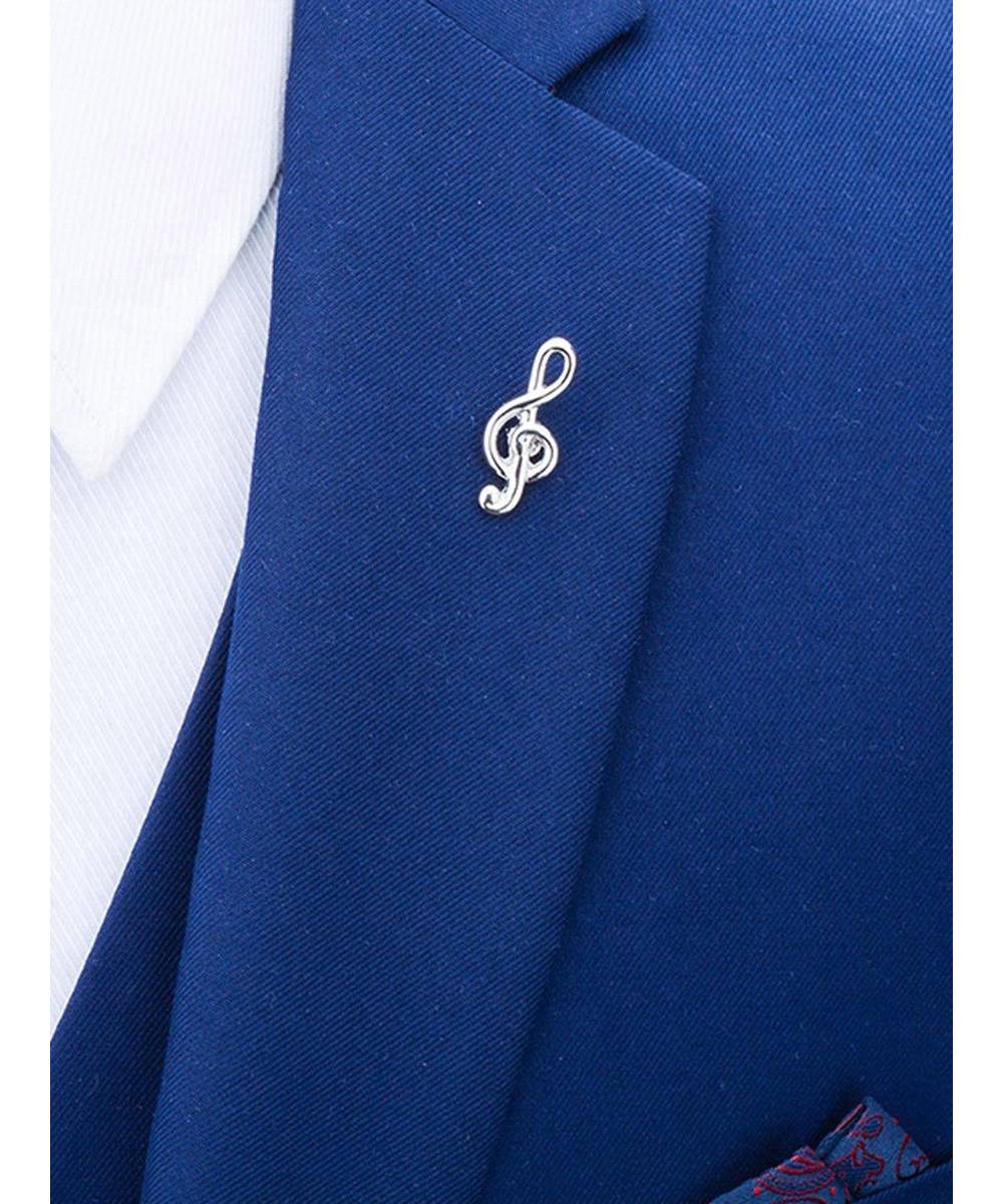 Купить Брошь для пиджака скрипичный ключ в Москве: цена 690 рублей винтернет-магазине