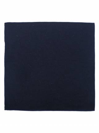 Мужской платок нагрудный (паше) из шерсти темно-синий однотонный