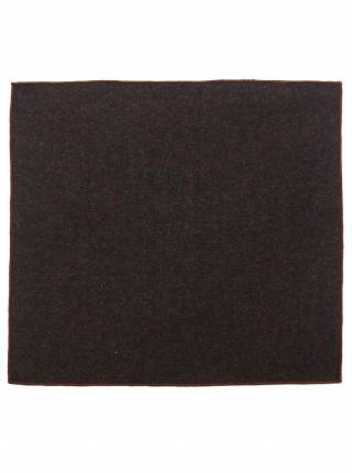 Мужской платок нагрудный (паше) из шерсти коричневый однотонный