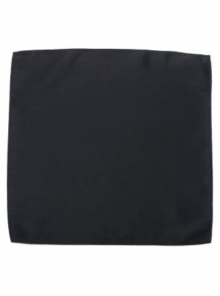 Мужской платок нагрудный (паше) из полиэстера черный однотонный