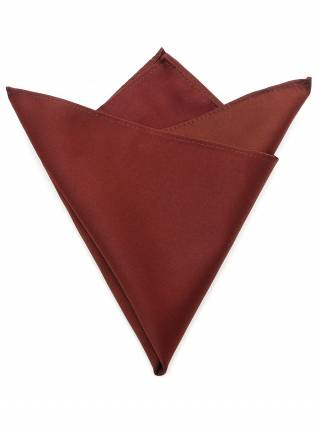 Мужской платок нагрудный (паше) из полиэстера бордовый однотонный