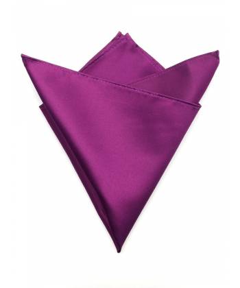 Мужской платок нагрудный (паше) из полиэстера фиолетовый однотонный