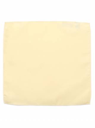 Мужской платок нагрудный (паше) из полиэстера желтый однотонный