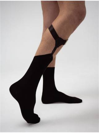 Подтяжки для носков черного цвета с пластиковым зажимом