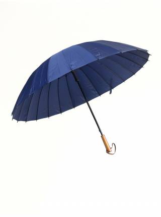 Зонт-трость усиленный PREMIUM с прямой ручкой, синий