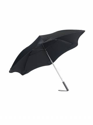 Зонт-трость с безопасными спицами, черный