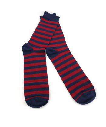 Мужские носки красно-синие в полоску Baboon