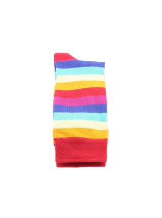 Разноцветные мужские носки в радужную полоску