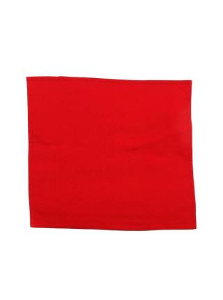 Нагрудный платок однотонный красного цвета из хлопка