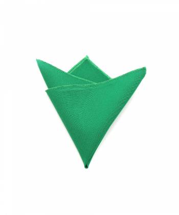 Нагрудный платок зеленого цвета однотонный